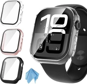 (3 Pack) Hard PC Case with Screen Protector for Apple Watch Series 10 All-Around - Zdjęcie 1 z 11