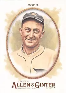 Tarjeta de béisbol Ty Cobb 2017 de los Tigres de Detroit Allen and Ginter # 100 - Imagen 1 de 2