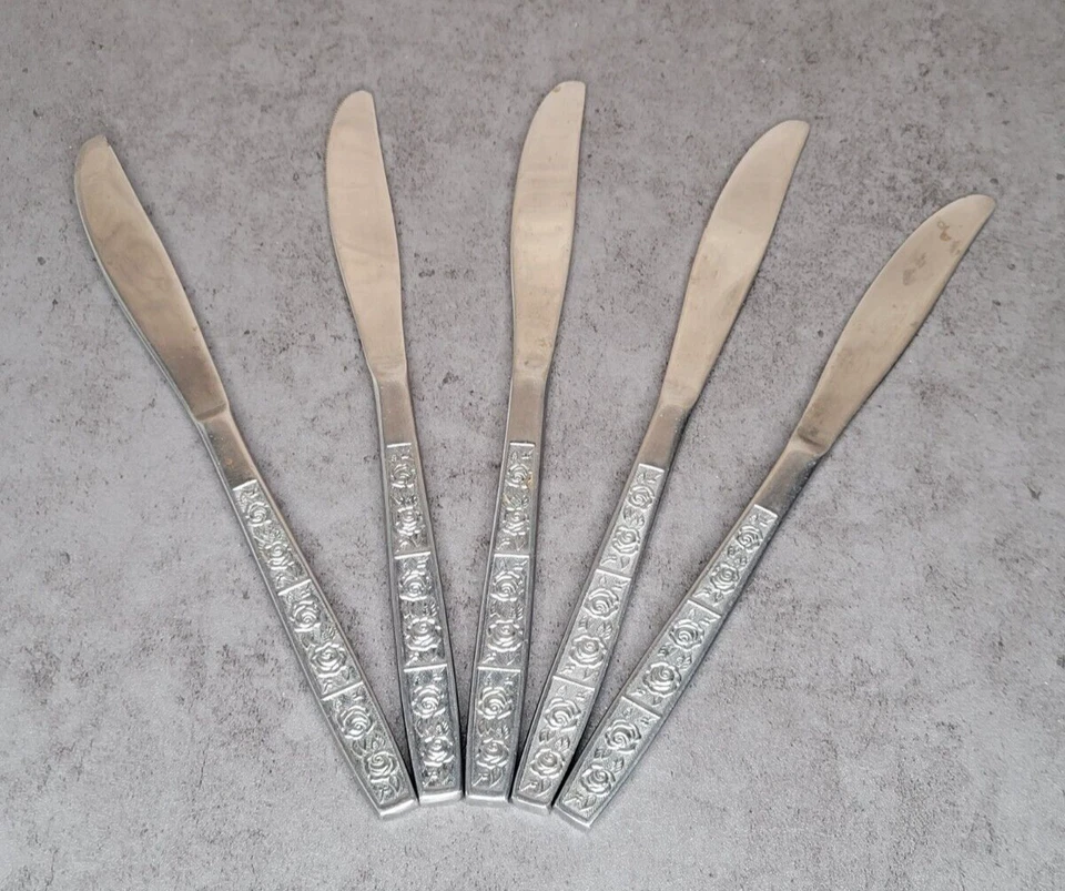 Juego de 5 cuchillos Oxford Hall de acero inoxidable para mantequilla Grenoble OXHGRE Foto 1 de 4