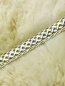 Damen Goldarmband Armband Armkette Gelbgold Bicolor 375er - Bild 1 von 6