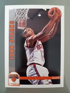 1992-93 NBA Hoops John Starks #158 New York Knicks Basketball Lesen! - Bild 1 von 4