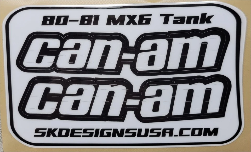 80 81 1980 1981 Can Am MX4 MX5 MX6 квалификатор бак наклейки графика - Изображение 1 из 1