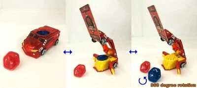 [TURNING MECARD]VOLCA Transformable Robot Car Korea TV Figure + 2cards  - Image 1 of 4