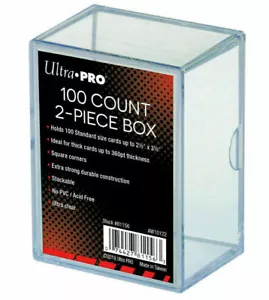 1 x Ultra Pro 100 Count 2 Piece Storage Box Standard Trading Card Holder 100ct - Picture 1 of 3
