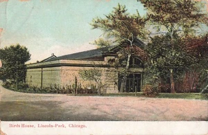 Chicago, Illinois Postkarte Vogelhaus Lincoln - Parkstempel 1908 Q1 - Bild 1 von 2