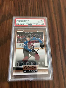 CALE MAKAR - 2019-20 UPPER DECK OPC GLOSSY ROOKIES R-1 GEM MINT PSA 10 LOW POP - Picture 1 of 1