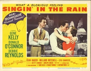 Singing in the Rain ORIGINAL US Lobby Card Gene Kelly 1952 FIRST RELEASE - Imagen 1 de 5