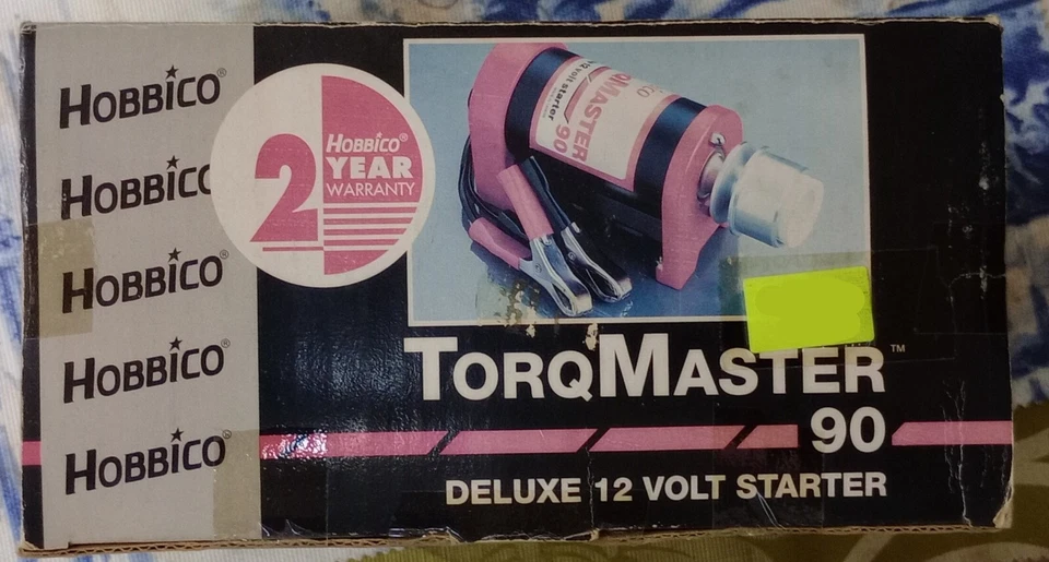 Arrancador Hobbico Torq Master 90 Deluxe 12 voltios para juguetes de control remoto hecho en Taiwán 1993 Foto 1 de 4