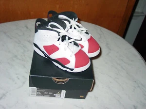 2020 Nike Air Jordan Retro 6 "Carmine 2021" Toddler Basketball Shoes Size 8C - Picture 1 of 14