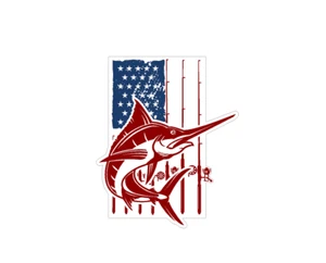 Swordfish (F25) Fishing Vinyl Decal Sticker | Waterproof | Easy to Apply - Bild 1 von 3