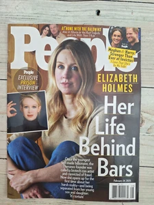 People Magazine February 24, 2025 Elizabeth Holmes Meg & Harry free shipping - Picture 1 of 2