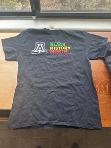 Arizona Wildcats Black History Month T shirt Mens Medium - Picture 1 of 3