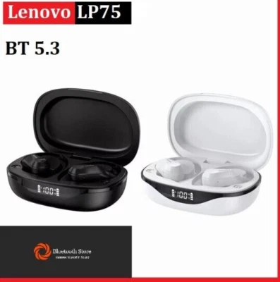 Lenovo LP75 TWS Bluetooth 5.3 Earphones Gym Running Wireless Headphones Headsets - Image 1 of 4