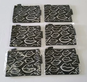 Lot Of 6-LOC x Birchbox Lips Zipper Pouch Bag Makeup Cosmetic Case - Picture 1 of 5