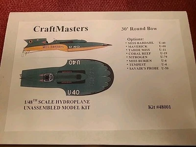 1/48th Scale Hydroplane Model Kit - Image 1 of 2
