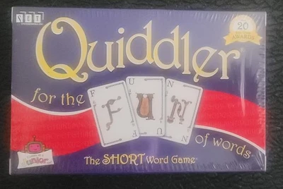 QUIDDLER Short Word Card Game 1-8 Players Ages 8+ 1998 new unopened - Image 1 of 2