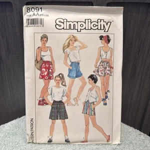 VINTAGE! 8091 Simplicity Sz AA (PT-LG) Sewing Pattern Misses 1980s Clothing - Picture 1 of 2