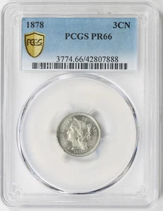 1878 3cn Proof Three-Cent Nickel PCGS PR66 - Picture 1 of 4