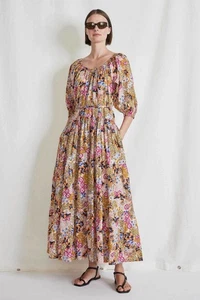 tc APIECE APART Tilton Tiered Maxi Wildflowers Floral Dress MEDIUM - Bild 1 von 18