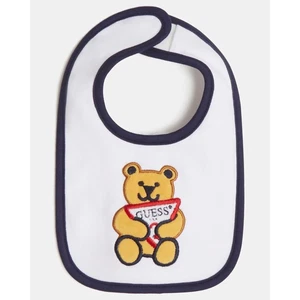 Guess Logo Bear On Front Baby Bib - Picture 1 of 5