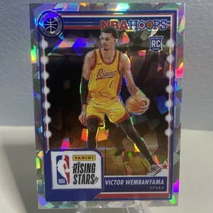 2023-24 NBA Hoops Premium Stock Victor Wembanyama #282 Ice Rising Stars RC - Picture 1 of 3