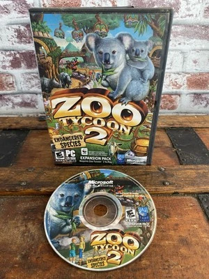 Zoo Tycoon 2: Endangered Species Expandsion Pack (PC, 2005) Game Gaming PC Disc - Image 1 of 4