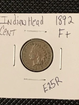 1892 Indian head cent  F+  Tougher Date - Image 1 of 4