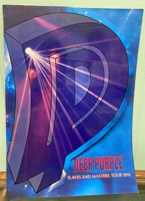 Programa de conciertos Deep Purple Slaves Masters Tour 1991 + talón de entradas Foto 1 de 4