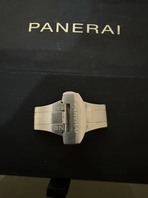 Panerai 22mm Despliegue Plegable BDR Hebilla Acero Cepillado Suizo OEM Foto 1 de 4