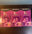 Lot Of 3 Sony T-160 VE 8 Hour VHS Video Tape Premium Grade Media new sealed