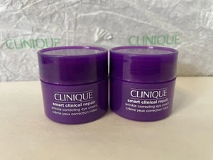 2x Clinique Smart Clinical Repair Anti-Aging Wrinkle Correcting Eye Cream .5 oz - Picture 1 of 2