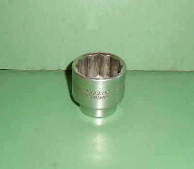 Vintage Black & Decker Tools 32mm Metric 1/2” Drive 12pt Socket Germany - Image 1 of 4
