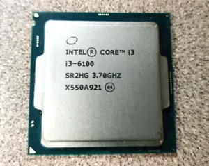 Intel Core i3- 6100 3.70 GHZ SR2HG Socket: LGA 1151 CPU Processor - Picture 1 of 2