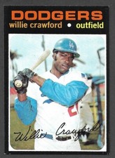 1971 Topps #519 Willie Crawford  LOS ANGELES DODGERS  EX   A