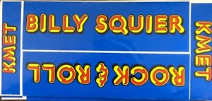 Kmet 94.7 FM original Billy Squire BUMPER STICKER Vintage 80's - Picture 1 of 1