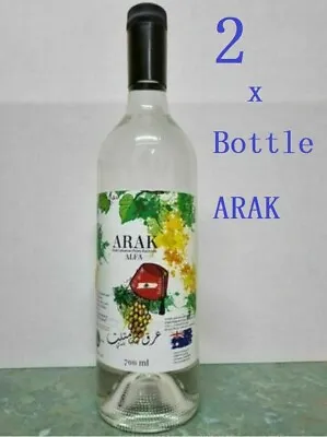 2 X Bottle Alfa Arak Lebanese From Australia 750ml Each Bottle Made In Australia • 90$