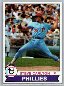 1979 TOPPS #25 STEVE CARLTON MLB HOF PHILADELPHIA PHILLIES CENTERED!!