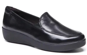 Stonefly 40 US 9 M Black Leather Loafer Flats Slip-On New NIB - Picture 1 of 8