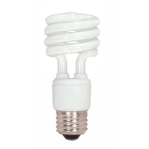 S7218 SATCO 12 PACK 13T2/E26/4100K/120V/12PK 13 Watt; Mini Spiral Compact Fluor - Picture 1 of 1