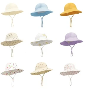 Baby Kid Child Boy Girl Bucket Fisherman Sun Protection Hat Summer Beach Cap - Picture 1 of 23
