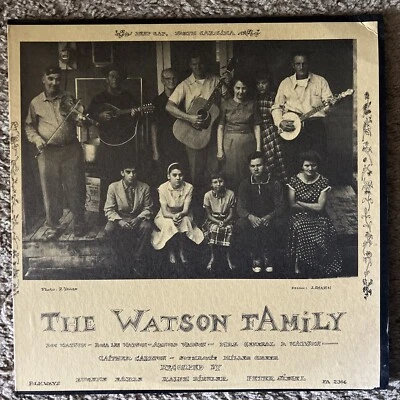 Doc Watson and His Family 1963 Folkways LP FA , Library of Congress Copy VG+ - Image 1 of 4
