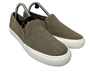 Keds Sneakers Double Decker Suede Slip-On Shoes Stone Grey Women’s Size 9 - Picture 1 of 11