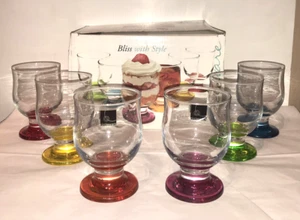 Circleware Bliss With Style Dessert/Cordial 8.5 oz. Glasses 6 Pieces Multicolor - Picture 1 of 8