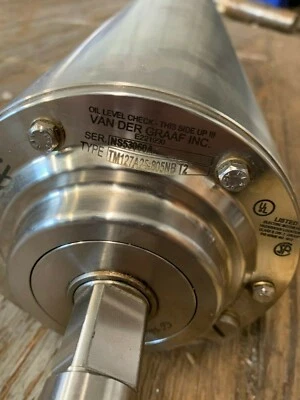 MOTOR DE TAMBOR SANITARIO VAN DER GRAAF SS E22190 29,25"L X 5"D TM127A25-805NB T2  Foto 1 de 4