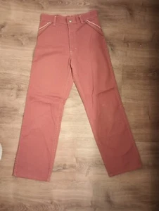 Vintage Retro 1970s Long Youth Pants Size 12 Multicolor Pink - Picture 1 of 9