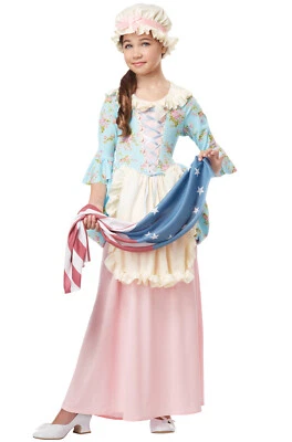 Disfraz de Betsy Ross Colonial Dama Patriótica Niño Foto 1 de 2