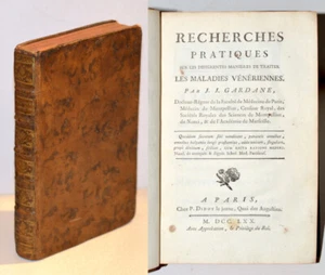 Sur les manières de TRAITER LES MALADIES VÉNÉRIENNES, J. Gardane  1770, Médecine - Picture 1 of 7