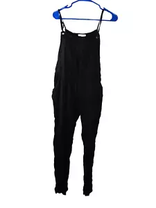 BILLABONG Wild Lengths Jr Women’s Overalls Black Beach Size L - Picture 1 of 4