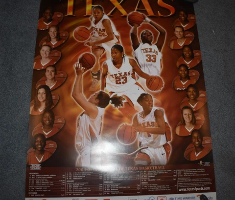 TEXAS LONGHORNS 2004-05 WOMENS BASKETBALL POSTER Cover