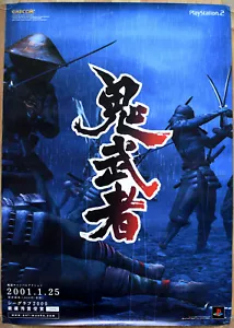 Póster promocional japonés Onimusha: Warlords RARO PS2 51,5 cm x 73 cm - Imagen 1 de 1
